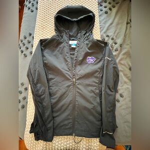 Kansas State University Columbia Black Jacket (wind shield)